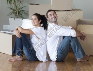 Young Couple Moving House